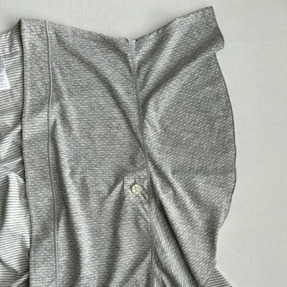 CAbi Cape Women's‎ Gray White Stripe Polka Dot ATC XS/S #5846